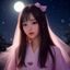 用户夜猫影迷的头像，年轻女性，夜晚室内灯光